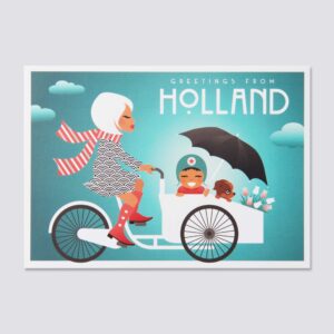 050 A6 postcard Holland Cargo bike