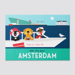 122 A6 postcard Amsterdam Nemo tour boat
