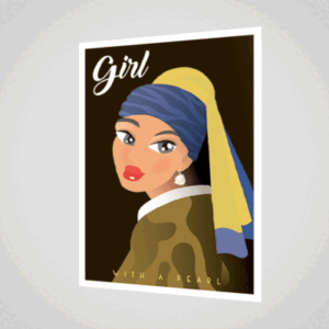 154 A6 lenticular postcard 3d Girl with a Pearl Earring